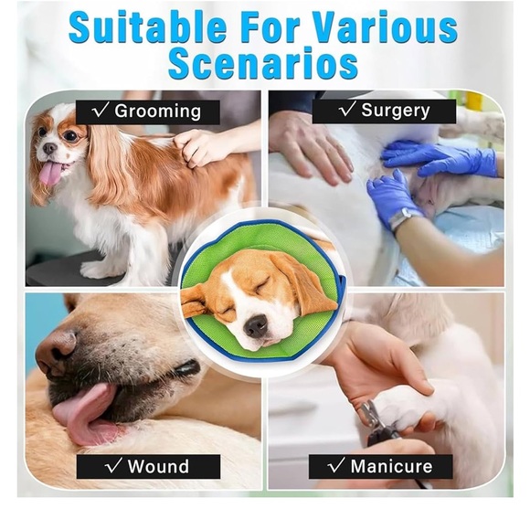 Dog Cone,Soft Dog Cone After Surgery Breathable Cone Collar SIZE XL - Picture 4 of 4
